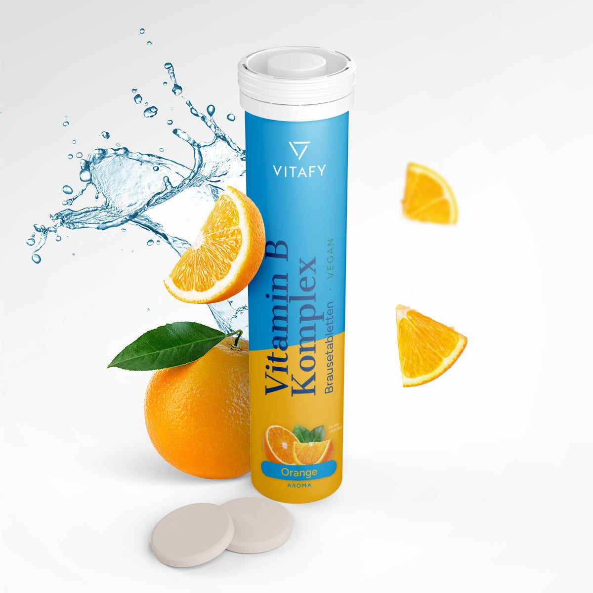Vitamin B Komplex - Orange (20 Brausetabletten) - 6er Pack