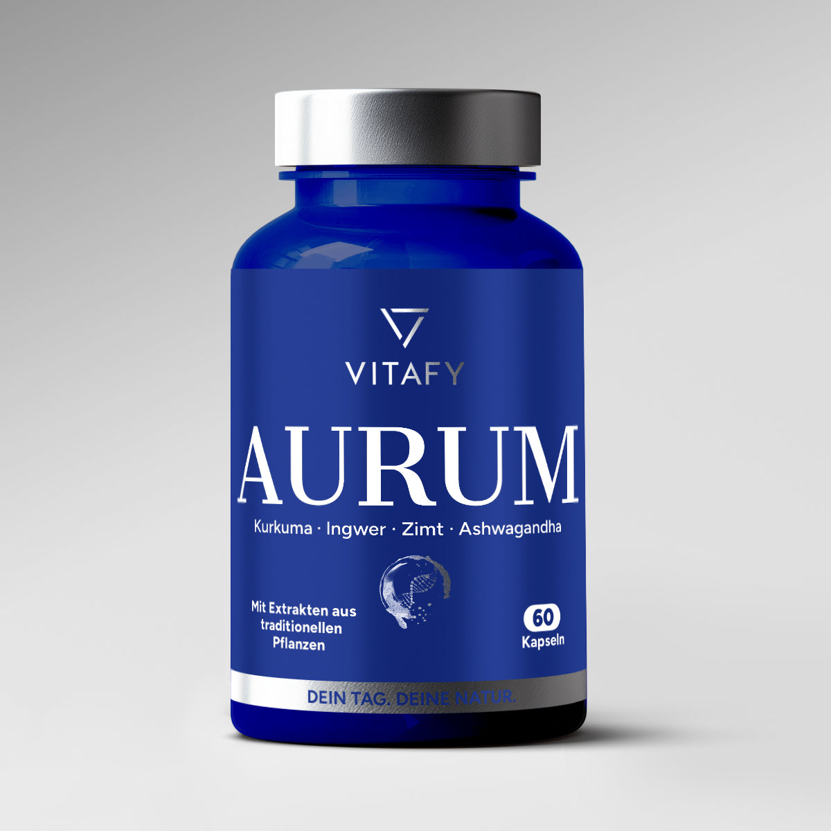 AURUM - Goldene Mischung mit Kurkuma, Ingwer, Zimt & Ashwagandha (60 Kapseln)