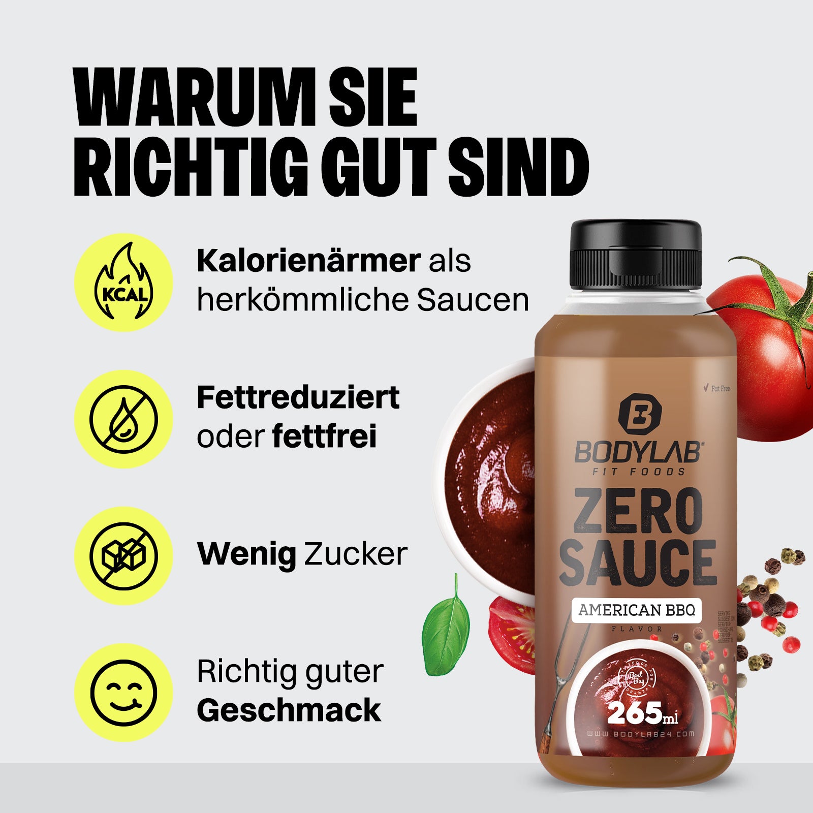 6 x Bodylab Zero Saucen (je 265ml)