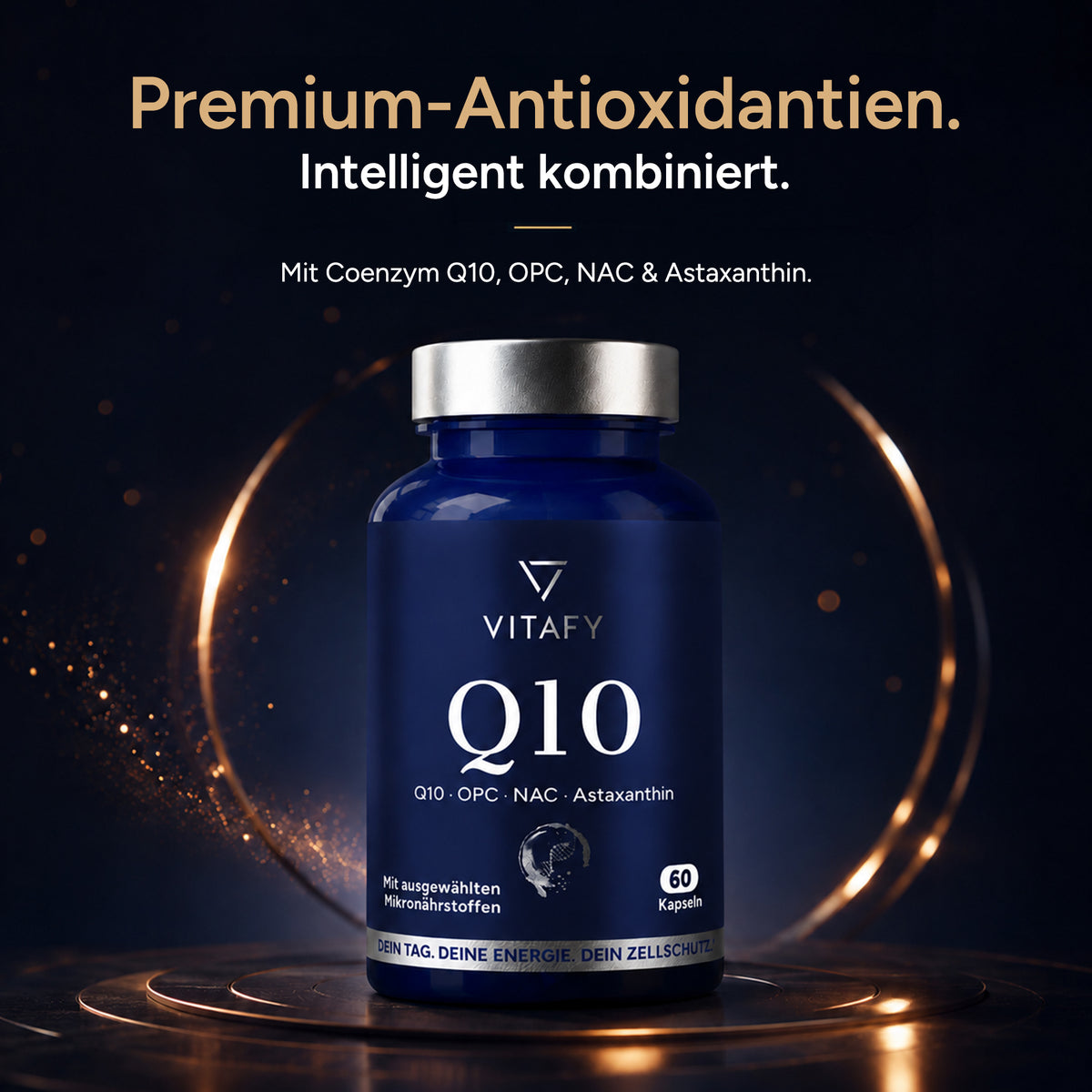 Q10 Zellschutz Komplex mit OPC, NAC und Astaxanthin (60 Kapseln)