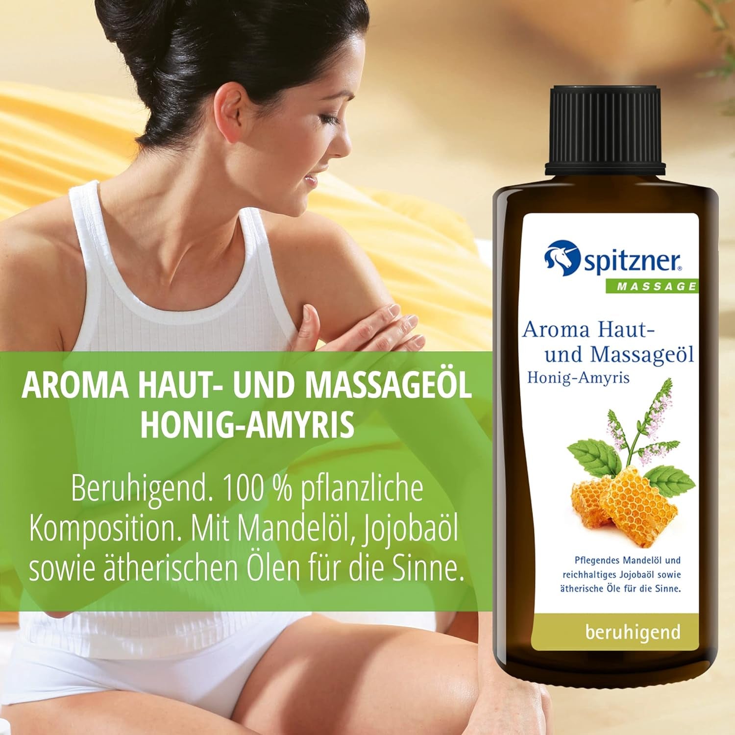 Aroma Haut- und Massageöl Honig-Amyris (190ml)