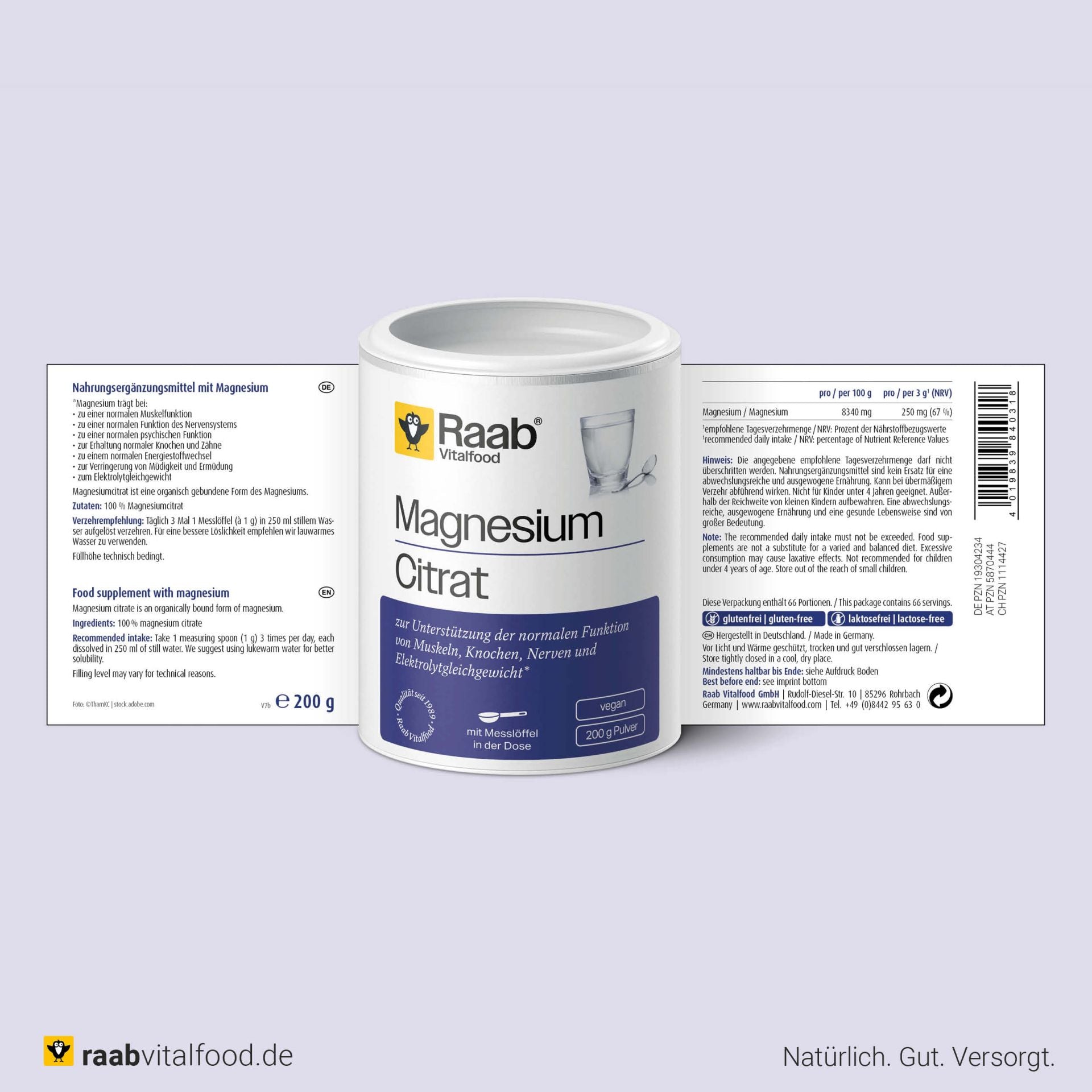 Magnesiumcitrat Pulver (200g)