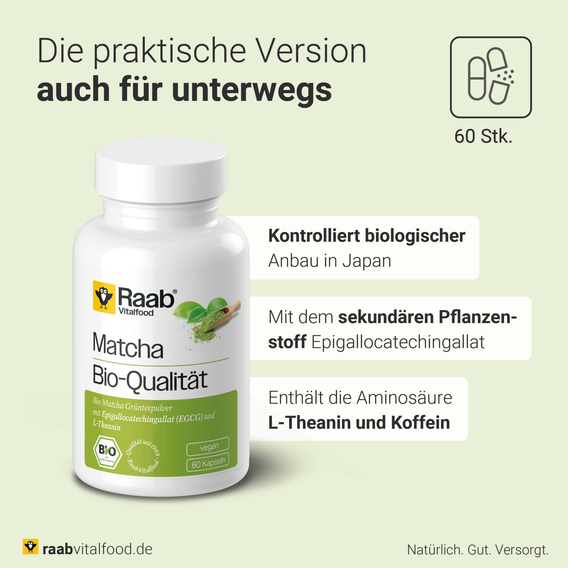 Bio Matcha Grüntee (60 Kapseln)