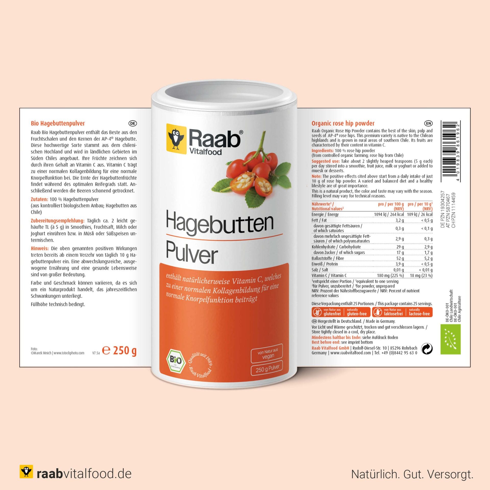 Bio Hagebutten-Pulver (250g)