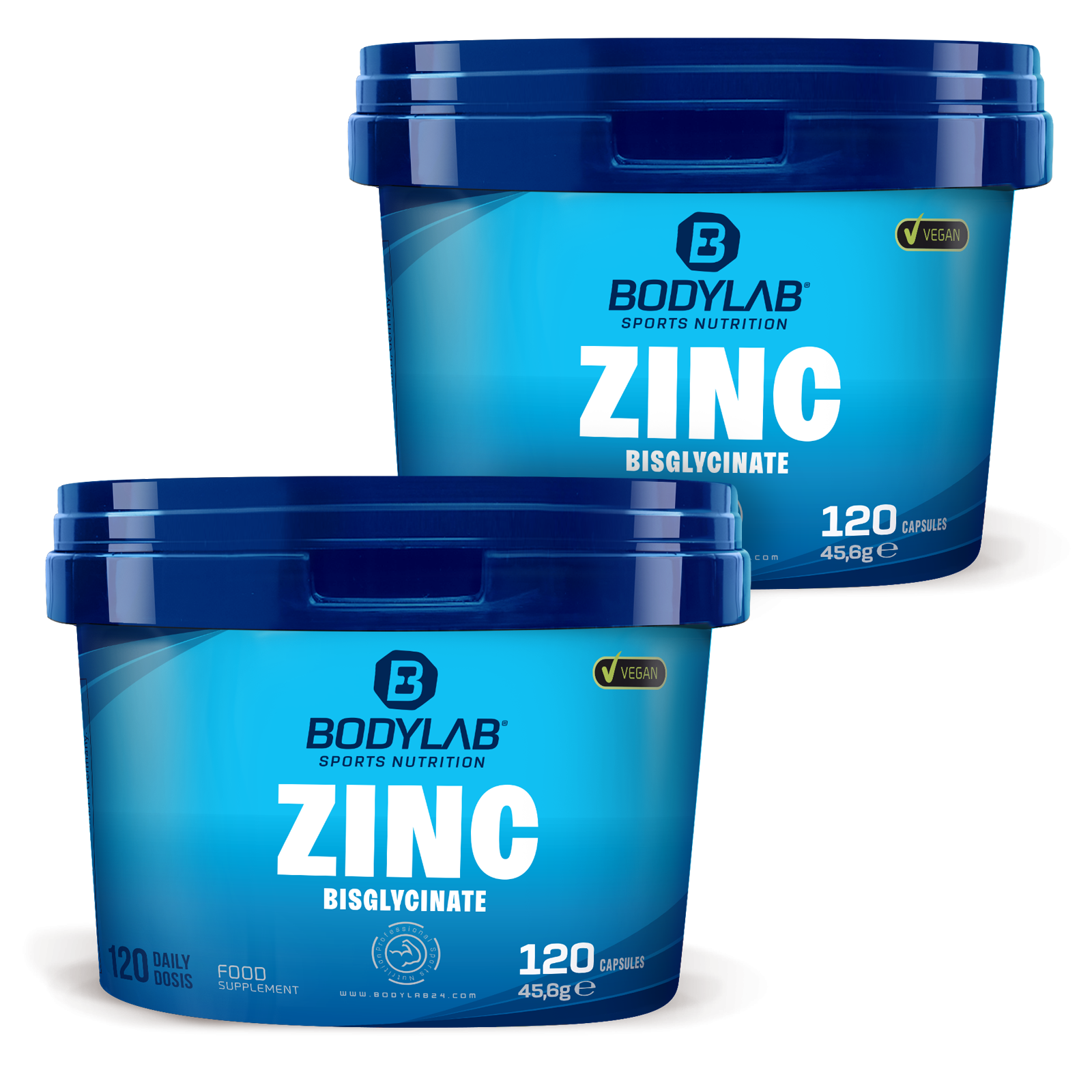 2 x Zinc Bisglycinate (je 120 Kapseln)