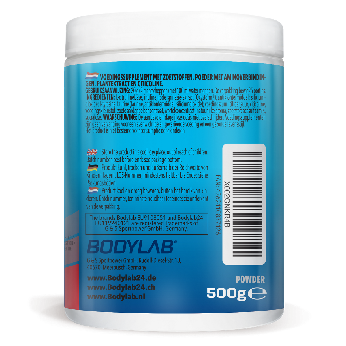 2 x Alpha Storm - OXYSTORM® Pre Workout Blood Orange (je 500g)