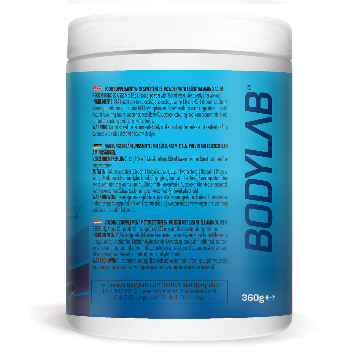 EAA Essential Amino Acids (360g) Black Currant