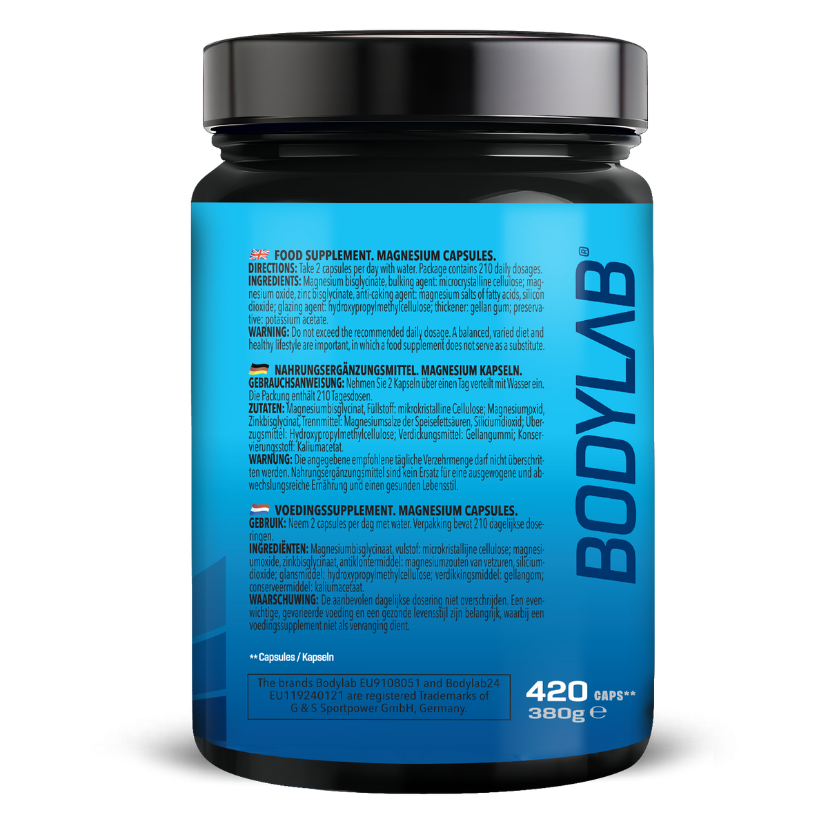 BIG PACK Magnesium Bisglycinate (420 Kapseln)