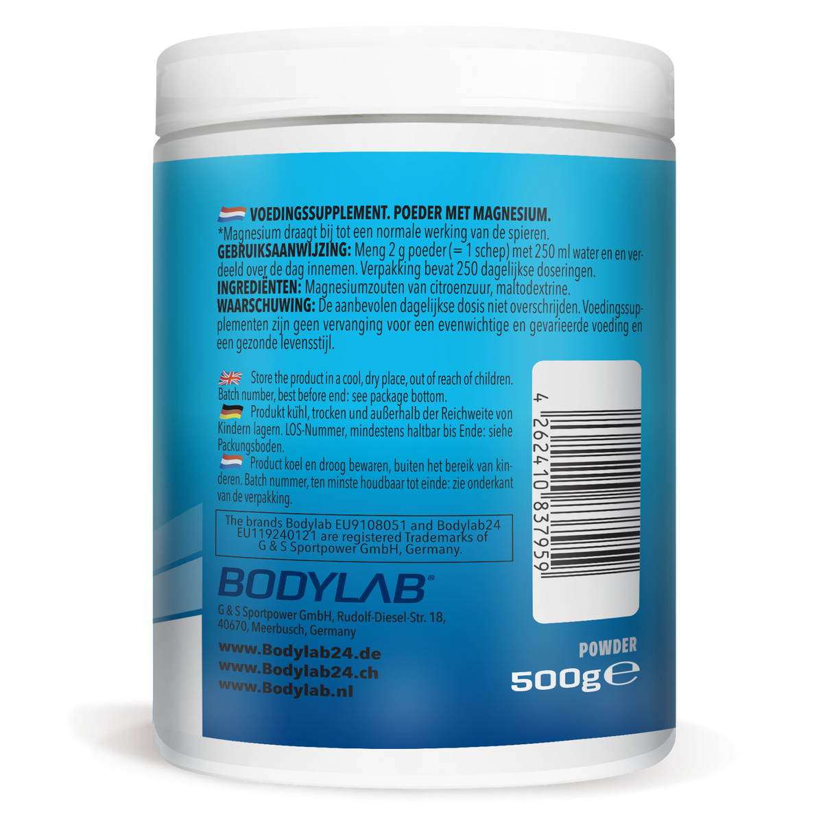 Magnesium Citrate Powder (500g) Unflavoured