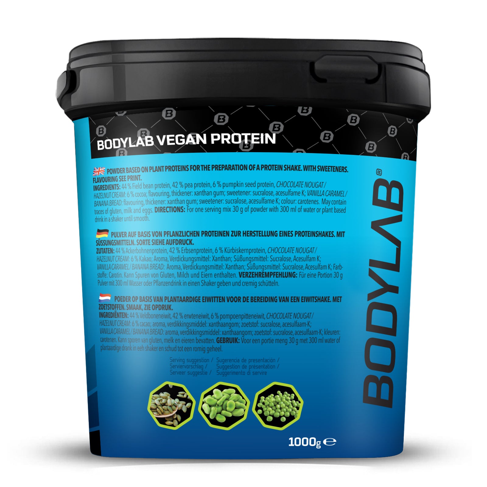 2 x Bodylab24 Vegan Protein (1000g)