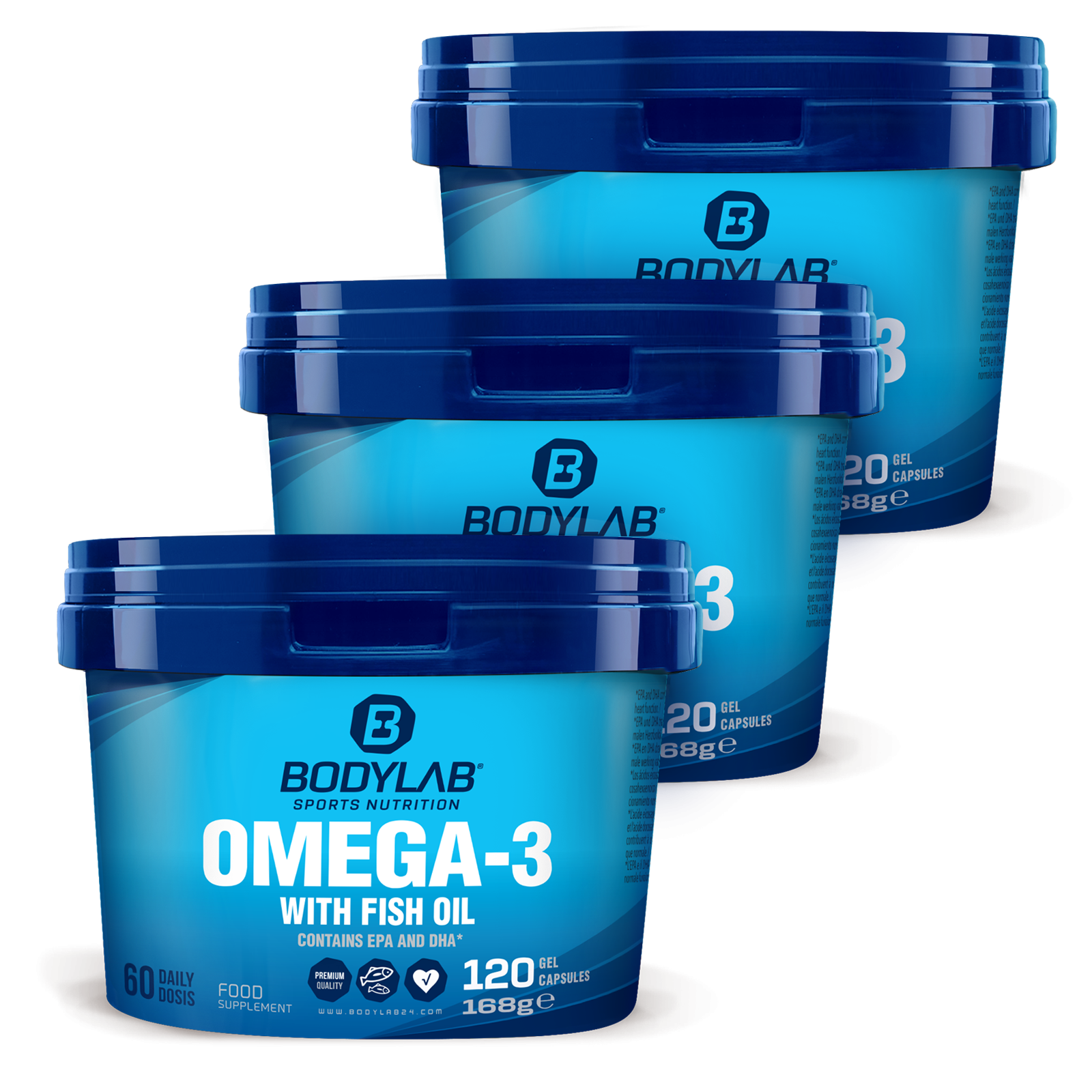 3 x Omega-3 (je 120 Kapseln)