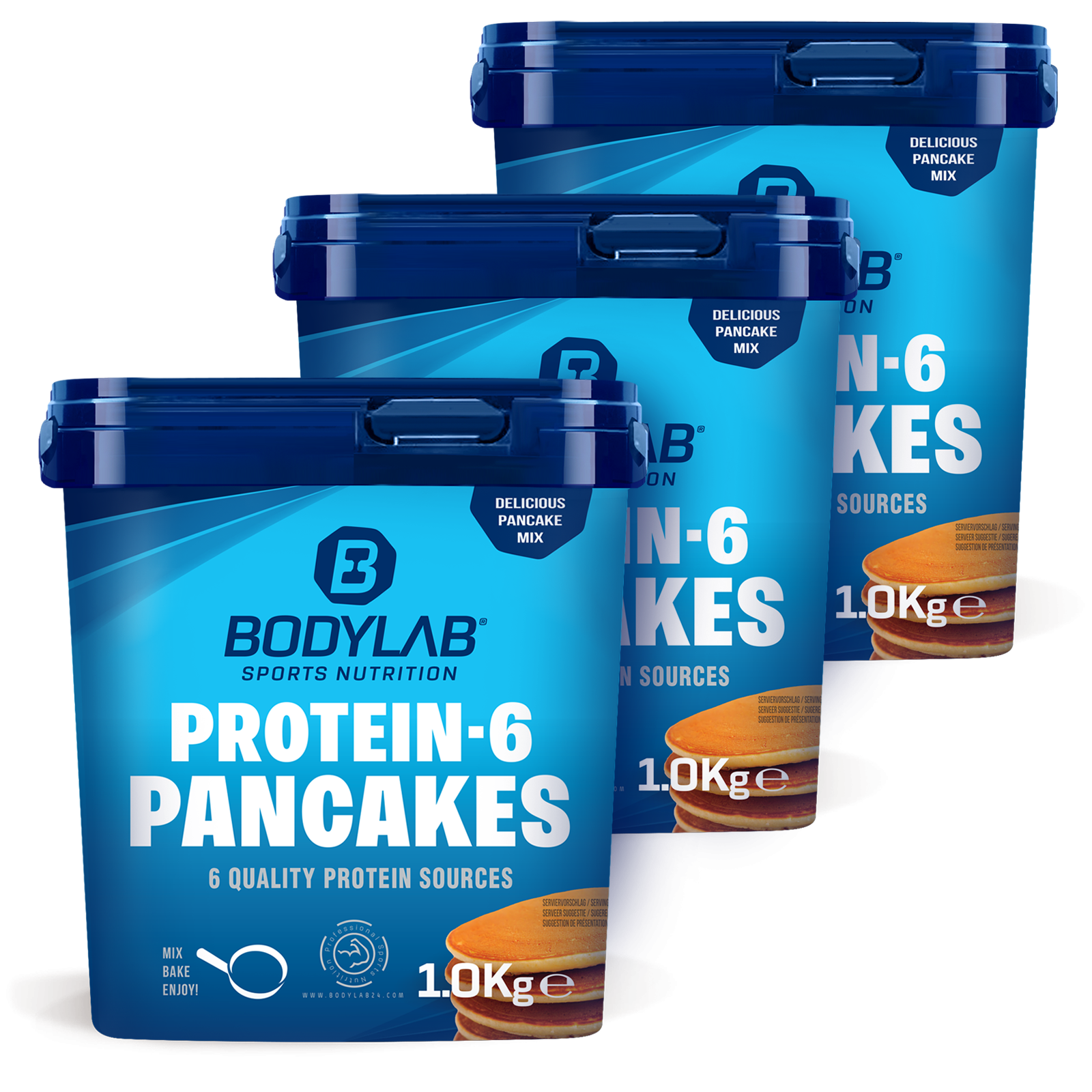 3 x Protein-6 Pancakes (je 1000g)