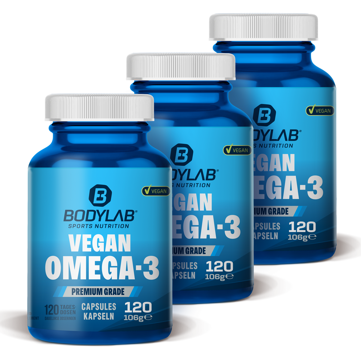 3 x Vegan Omega 3 (120 Kapseln)
