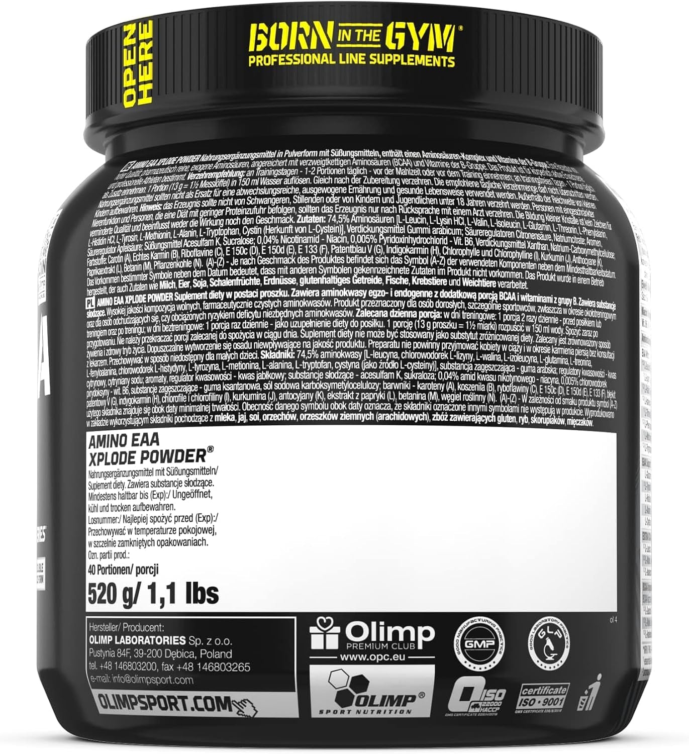 Amino EAA Xplode (520g) Orange