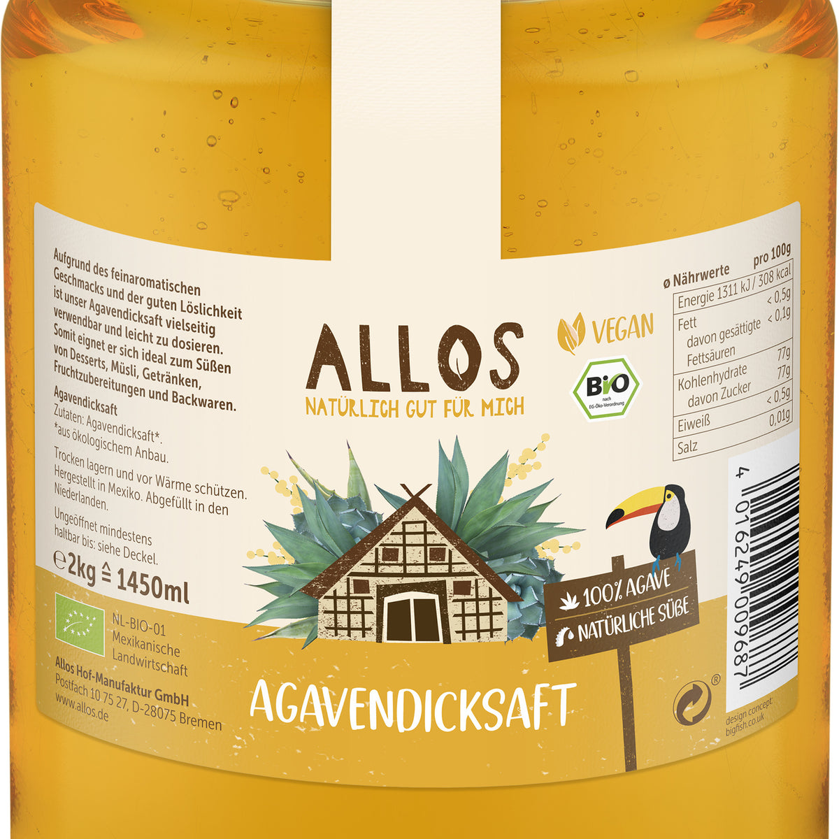 Agavendicksaft Bio (2000g)