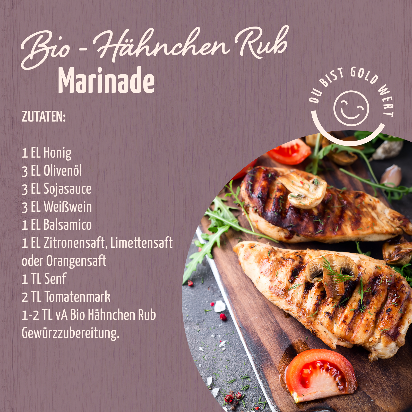 Hähnchen Rub Gewürzzubereitung Bio (100g)