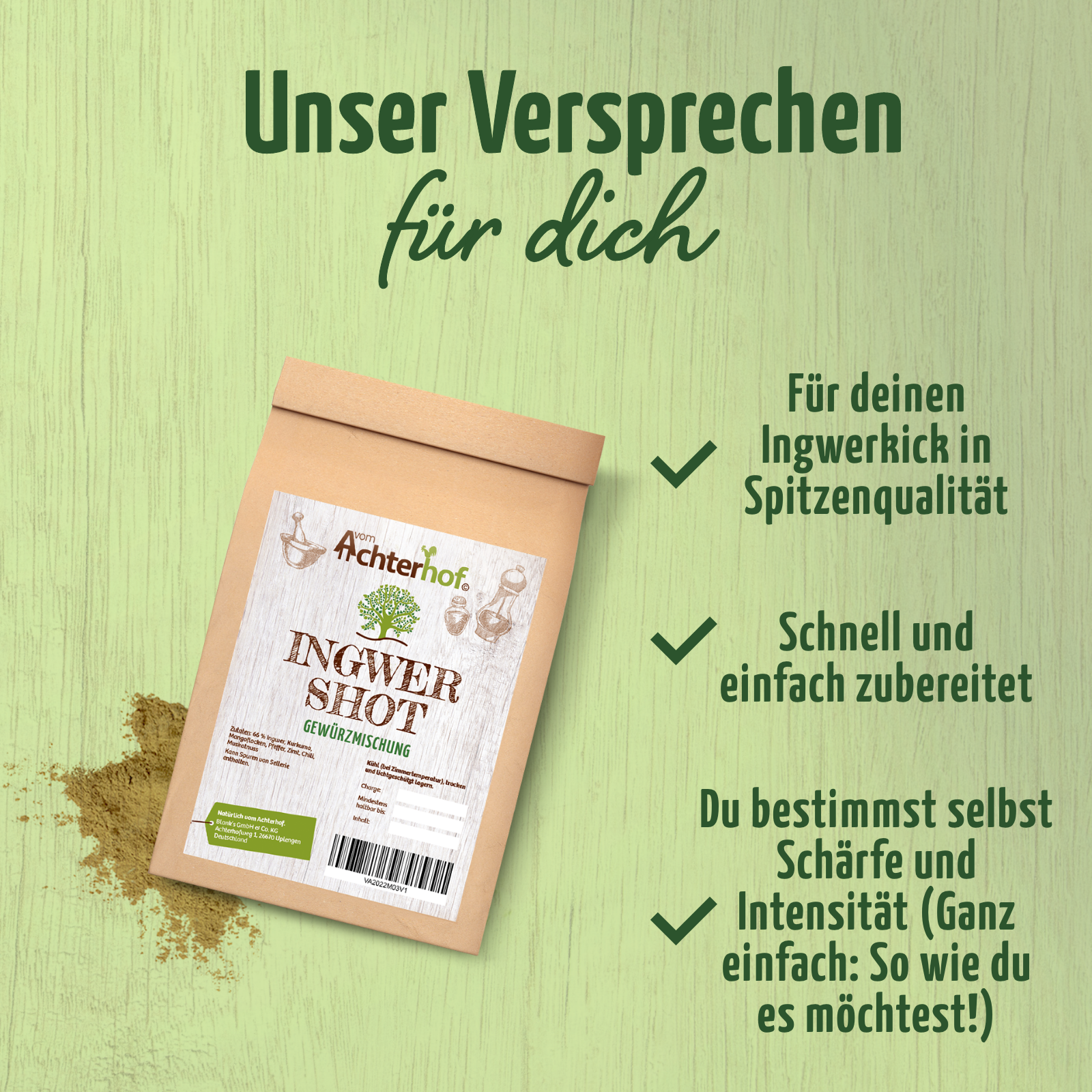 Ingwer Shot Gewürzmischung (100g)