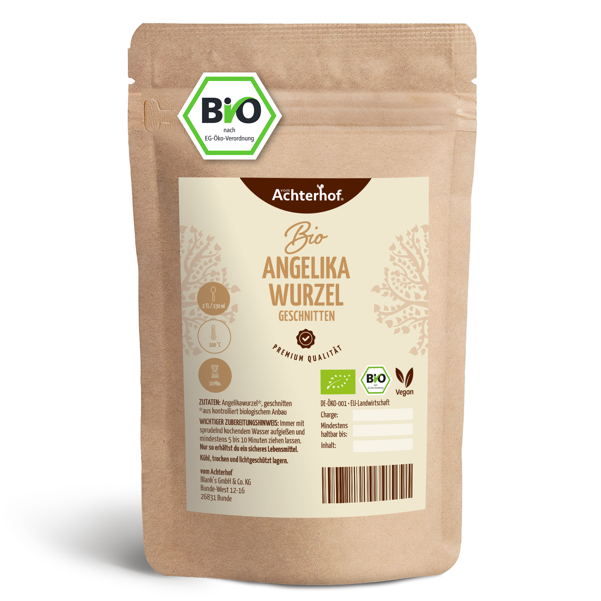 Angelikawurzel geschnitten Bio (250g)