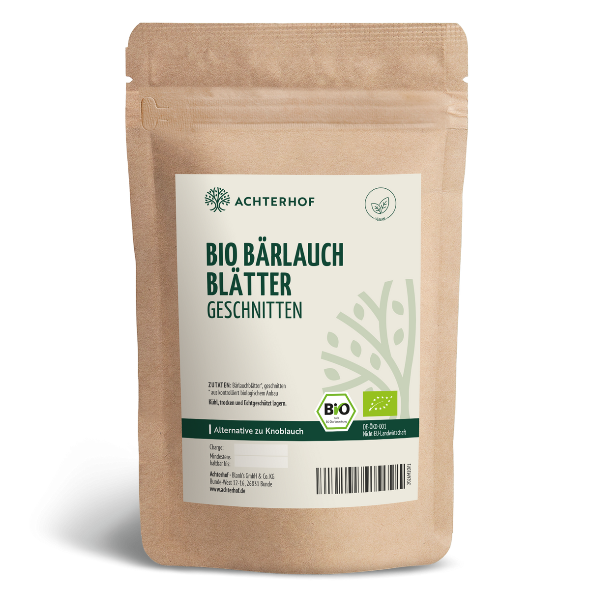 Bärlauchblätter geschnitten Bio (100g)