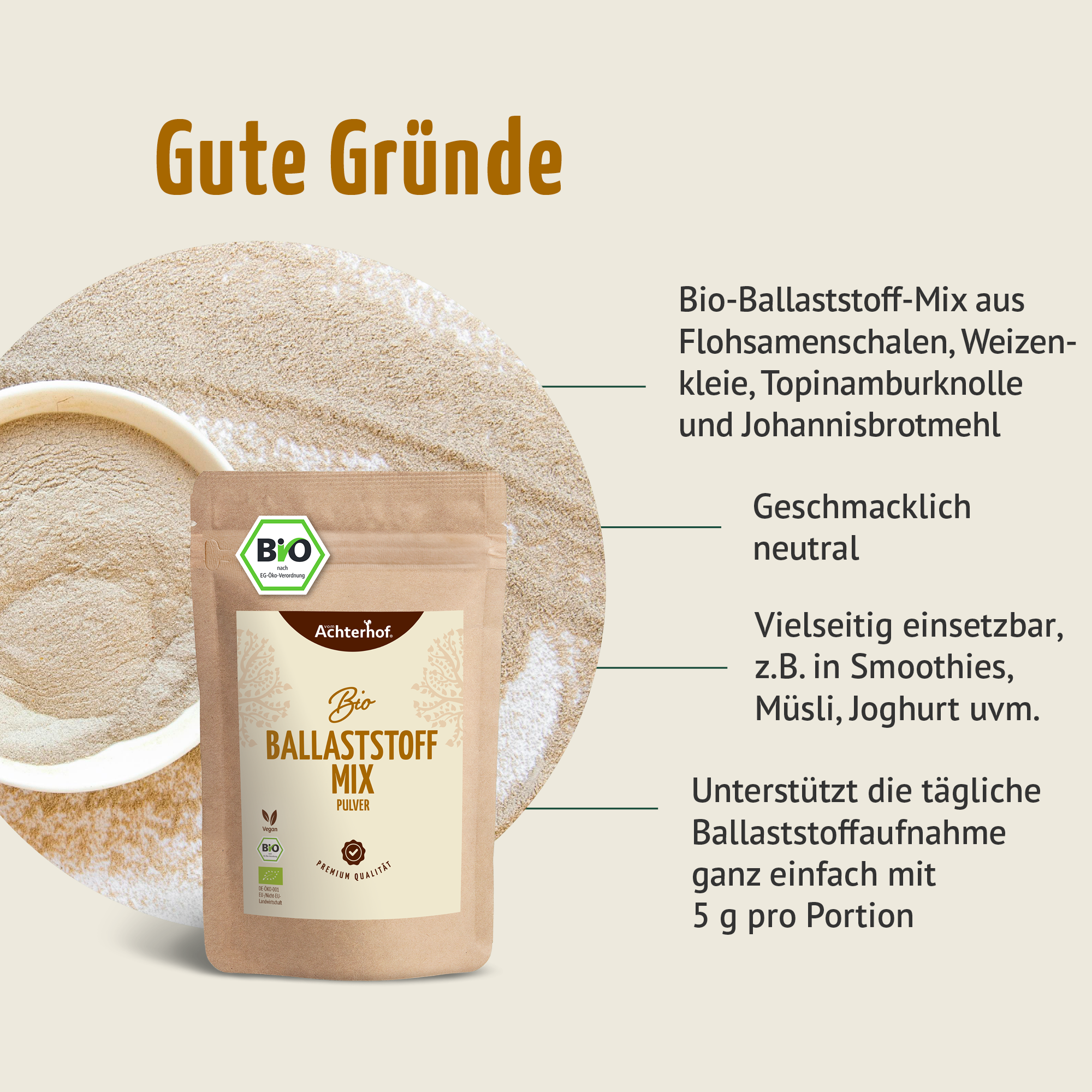 Bio Ballaststoff Mix (250g)