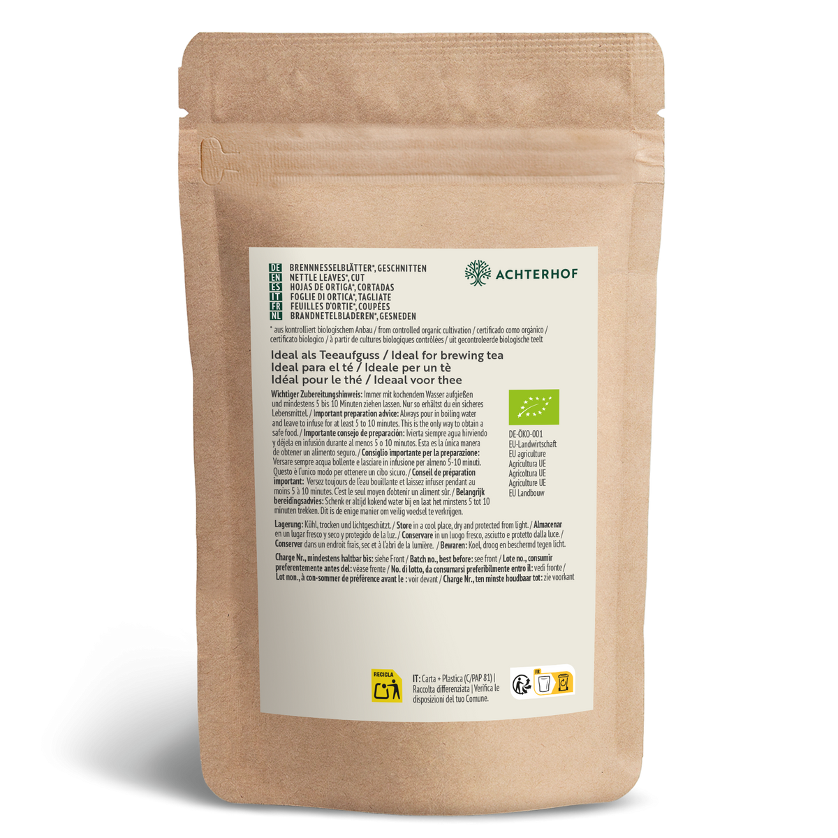 Brennnesselblätter geschnitten Bio (250g)