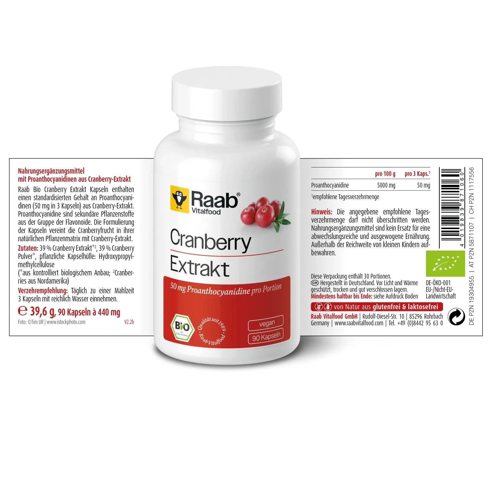 Bio Cranberry Extrakt (90 Kapseln)