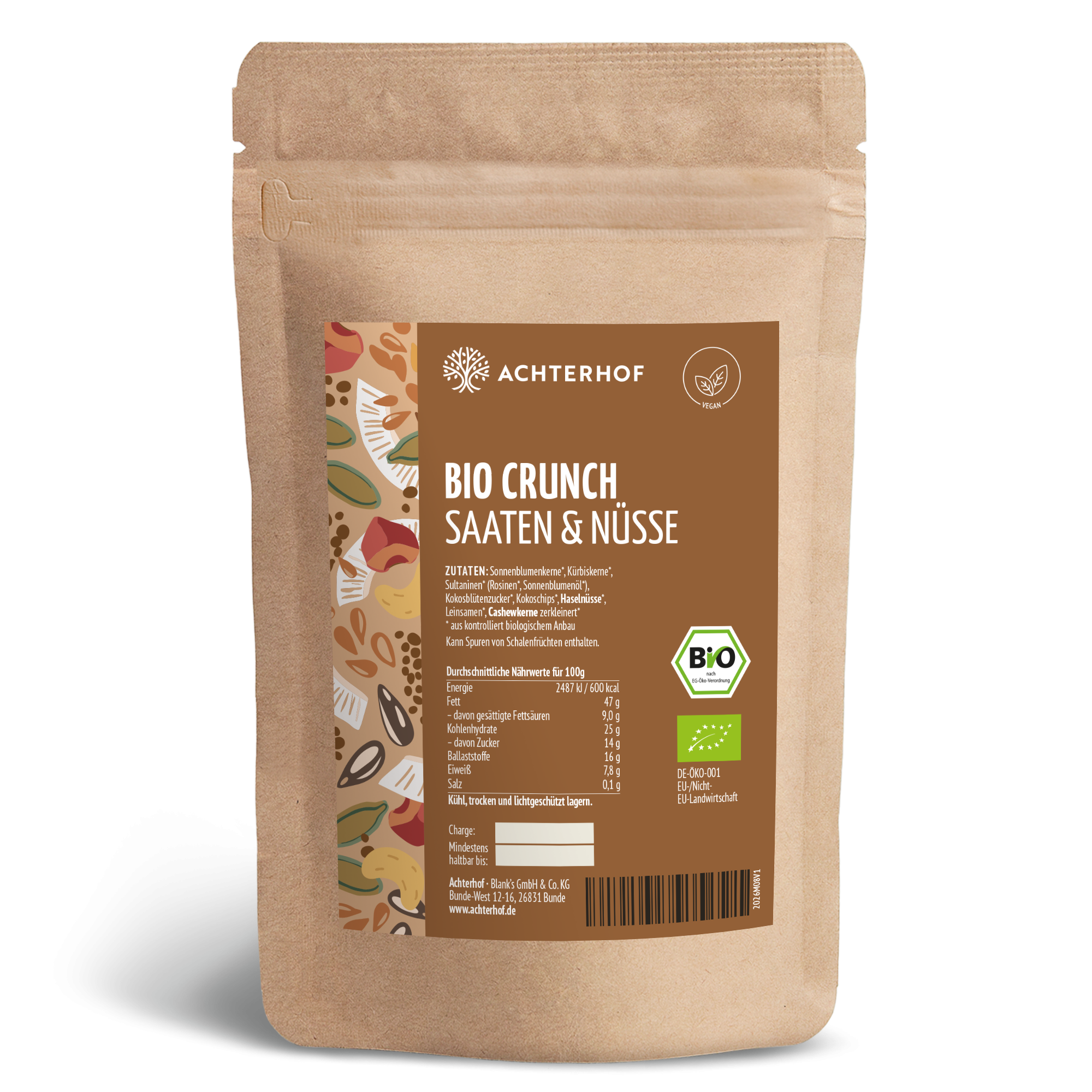 Bio Crunch Saaten & Nüsse (500g)