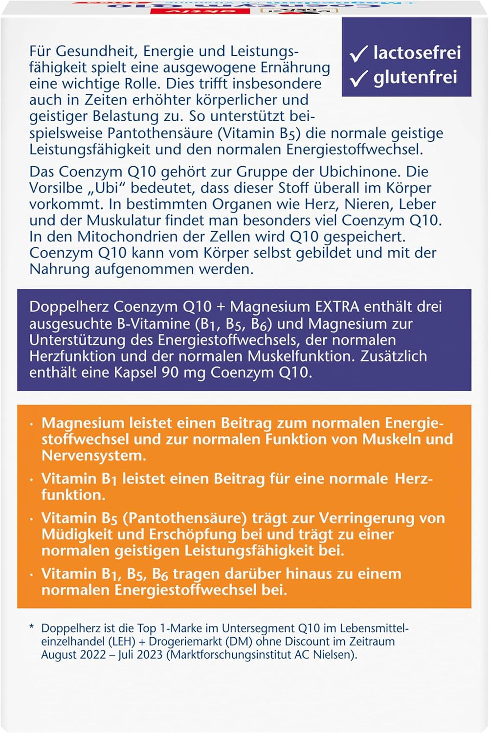 Coenzym Q10 + Magnesium + B-Vitamine (30 Kapseln)