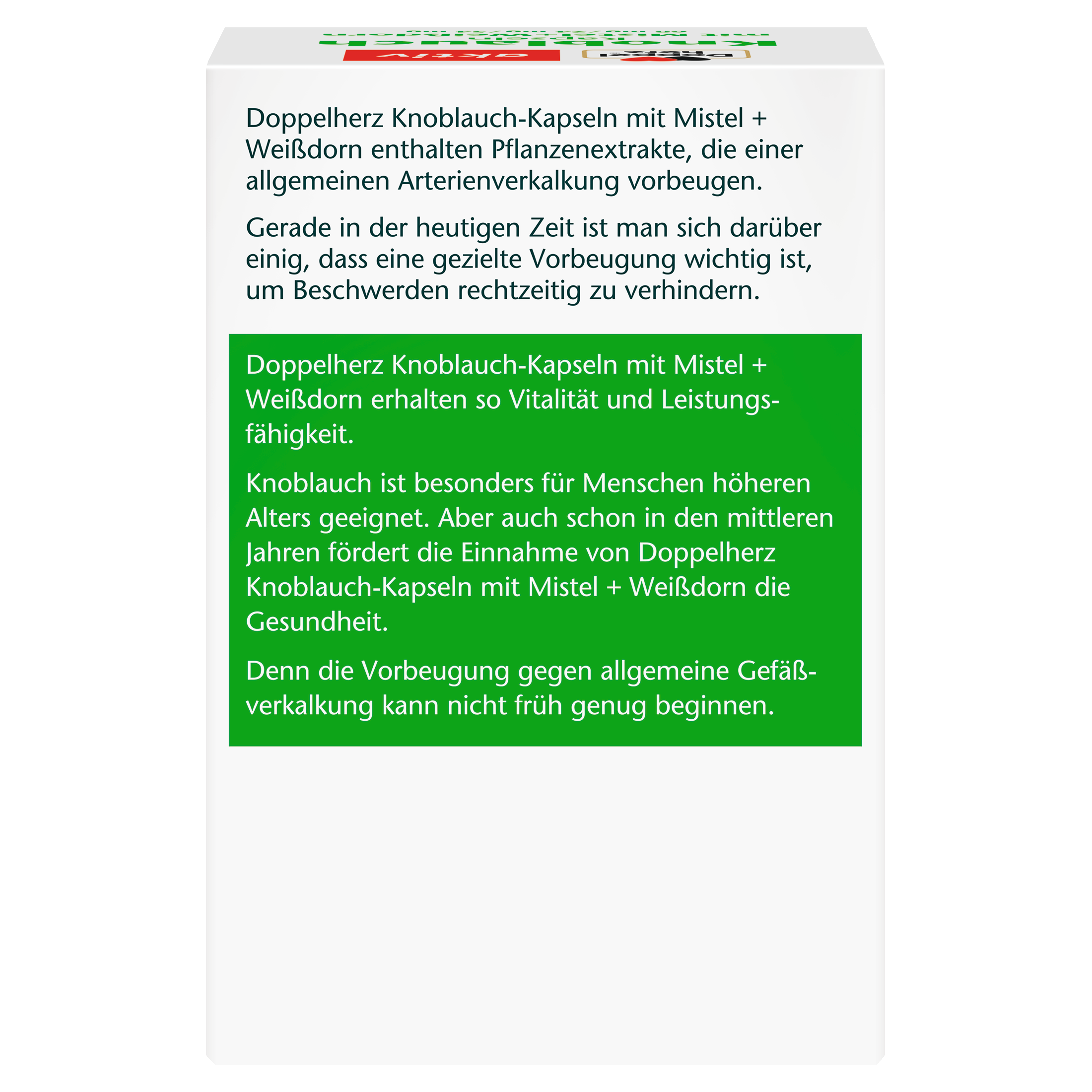 Knoblauch Kapseln mit Misteln + Weißdorn + Vitamin B1 (480 Kapseln)