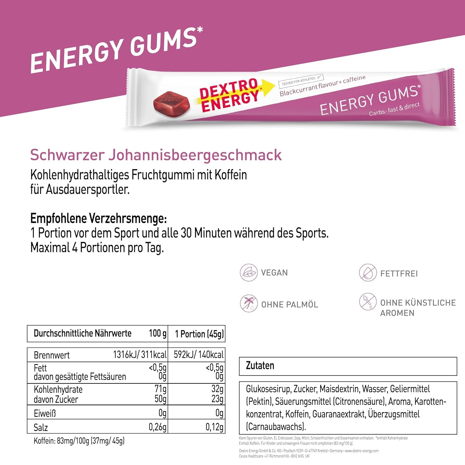 #Geschmack_Blackcurrant + Caffein