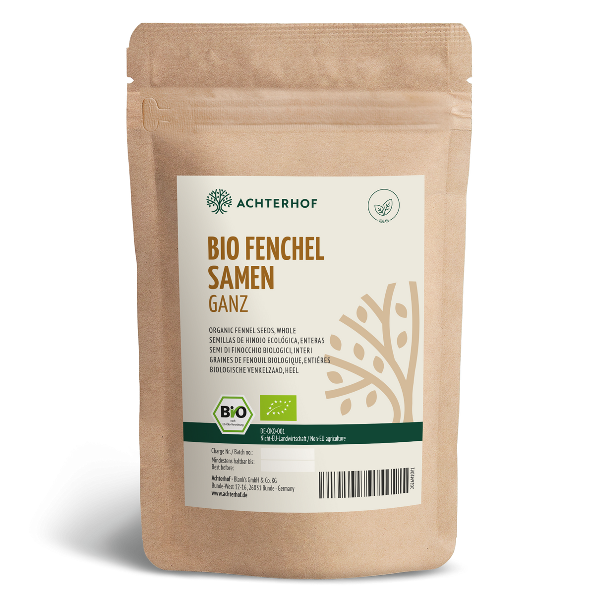 Fenchelsamen ganz Bio (1000g)