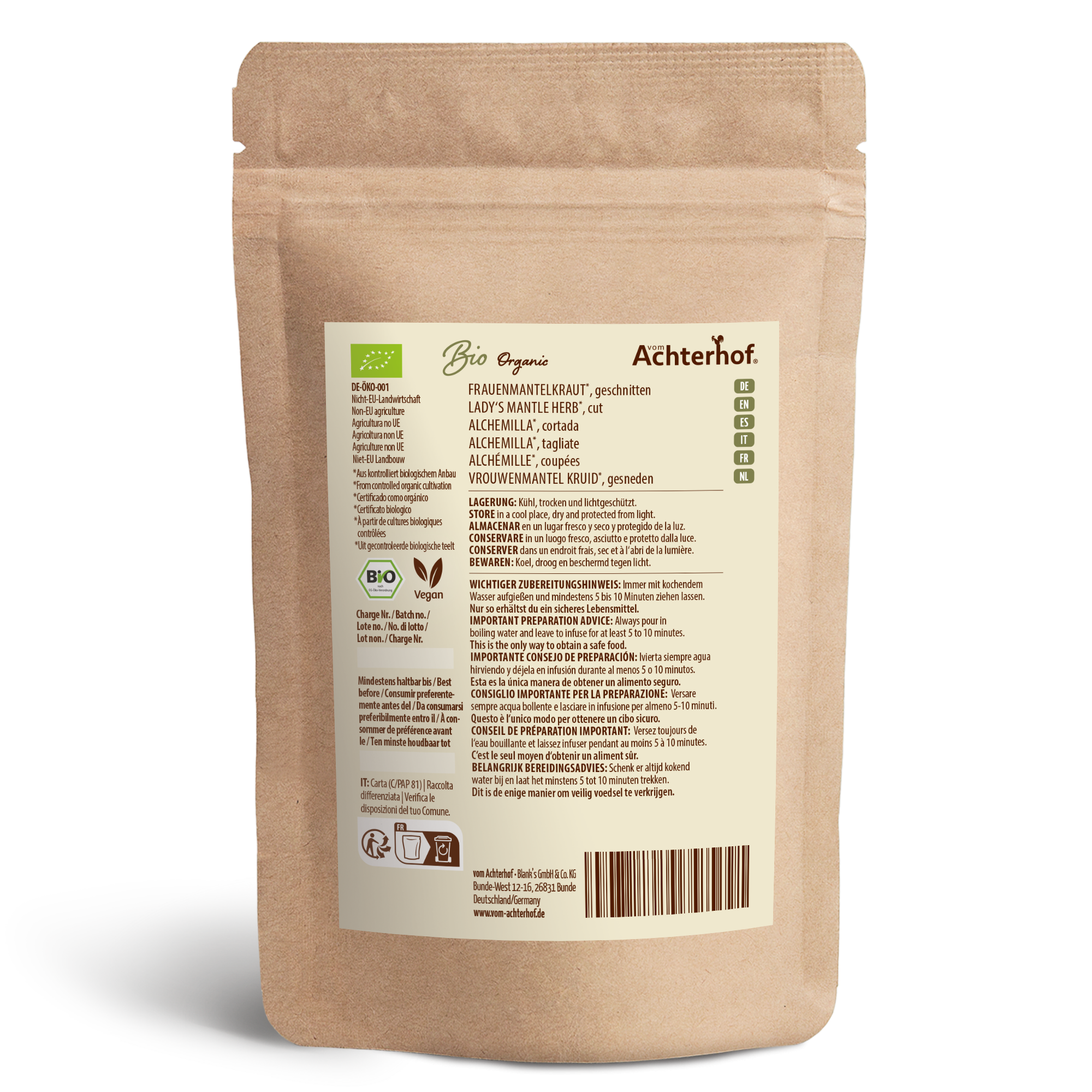 Frauenmantelkraut geschnitten Bio (100g)