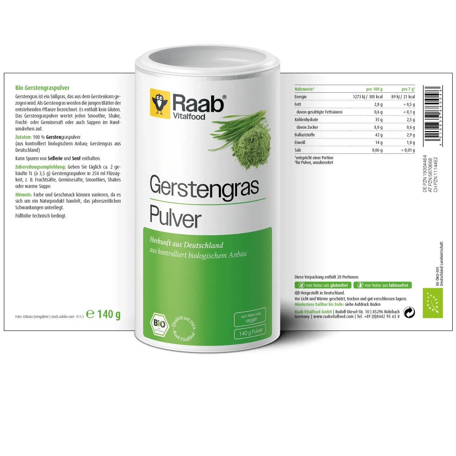 Bio Gerstengras (140g)