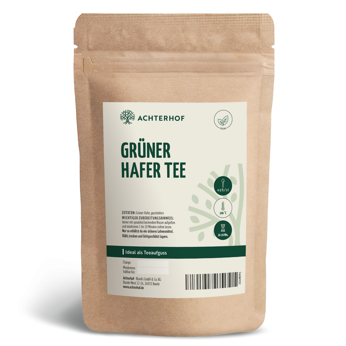 Grüner Hafer Tee (500g)