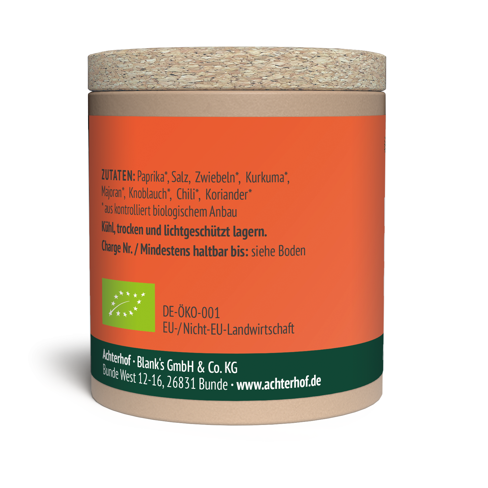 Hähnchen Rub Gewürzzubereitung Bio (47g)