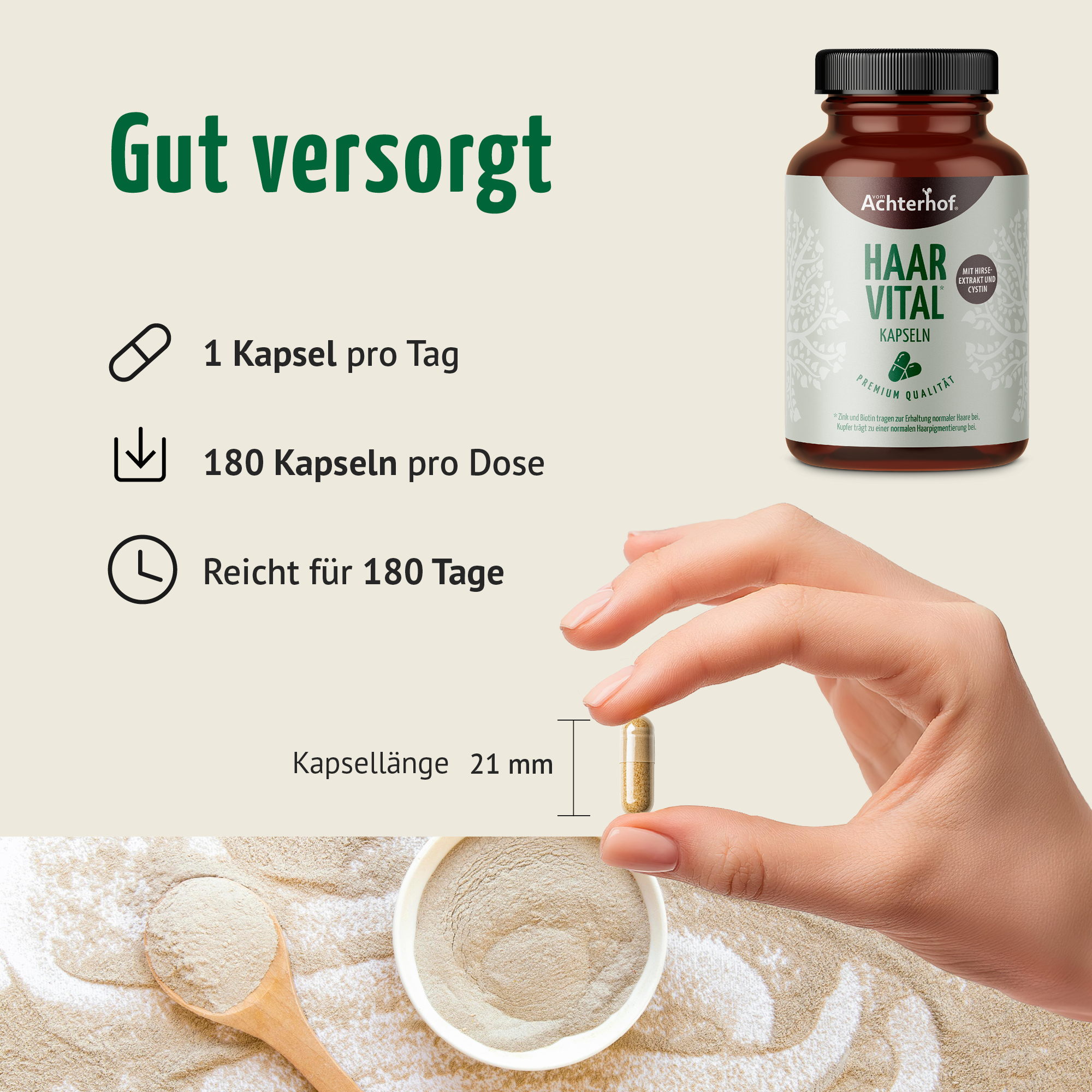Haar Vital Kapseln (180 Kapseln)