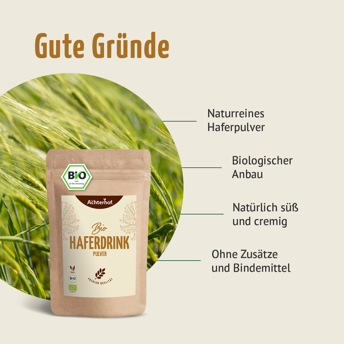 Bio Haferdrink Pulver (500g)