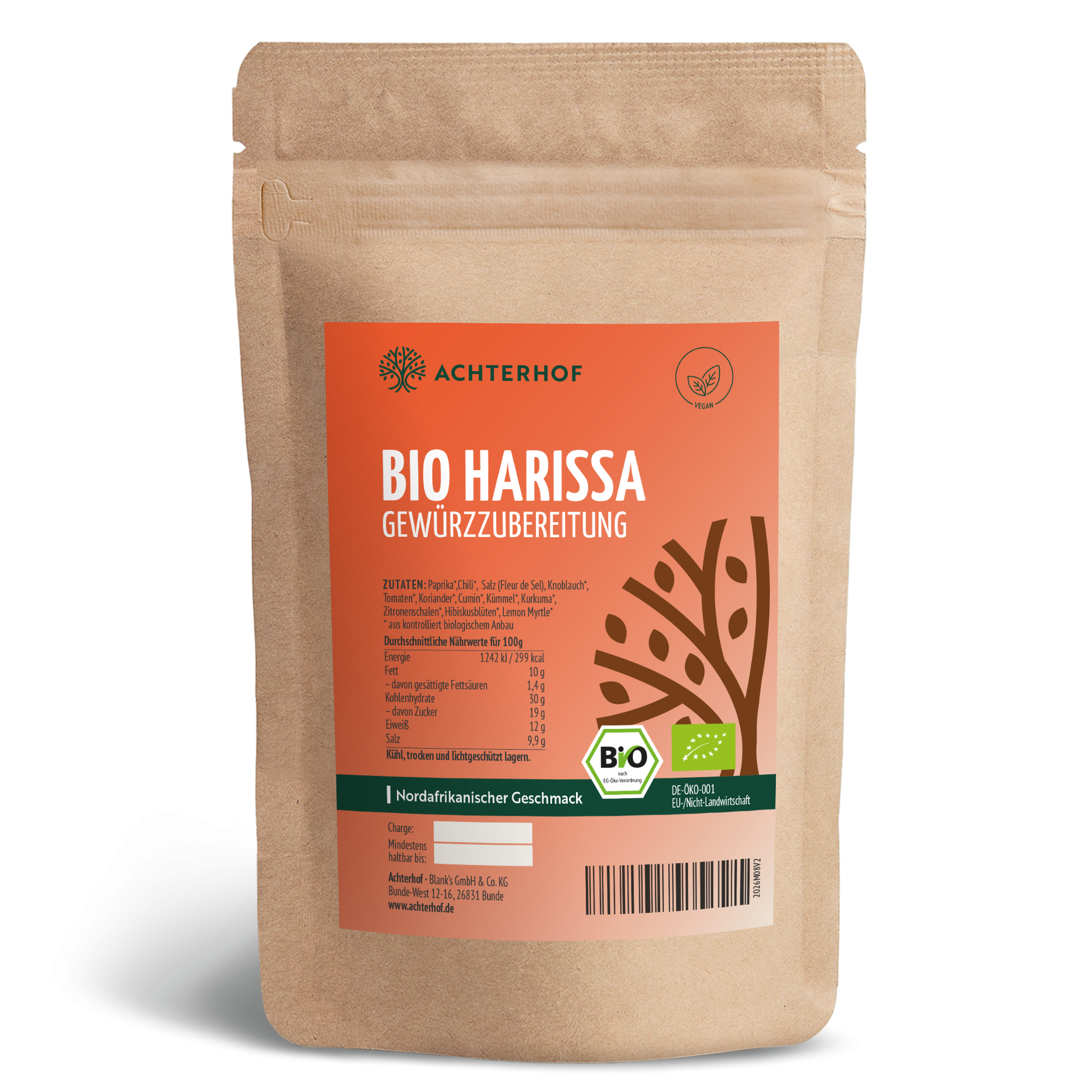 Bio Harissa Gewürzzubereitung (100g)
