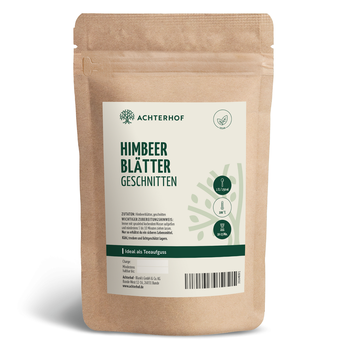 Himbeerblätter geschnitten (100g)