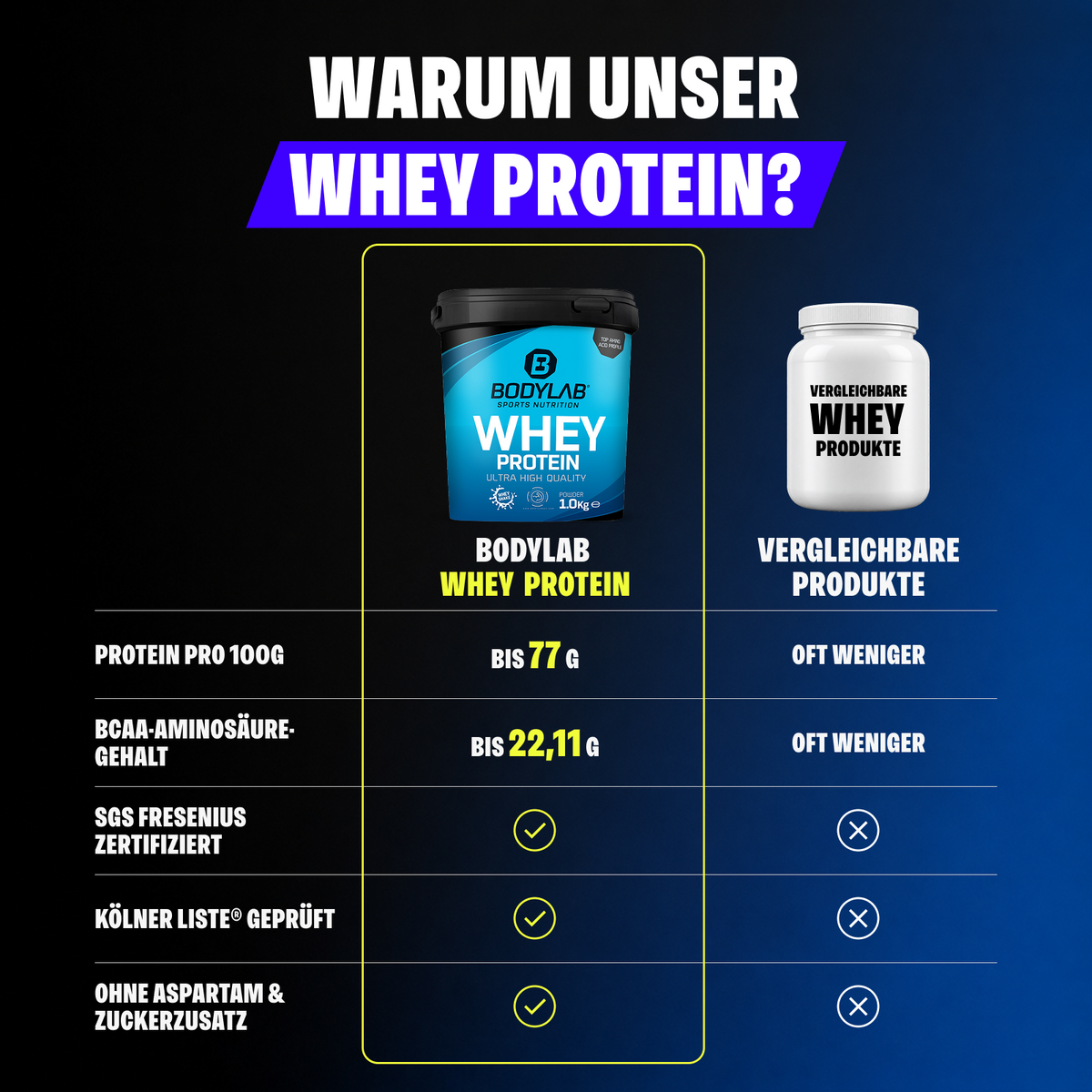 4x Whey Protein (4x1000g)