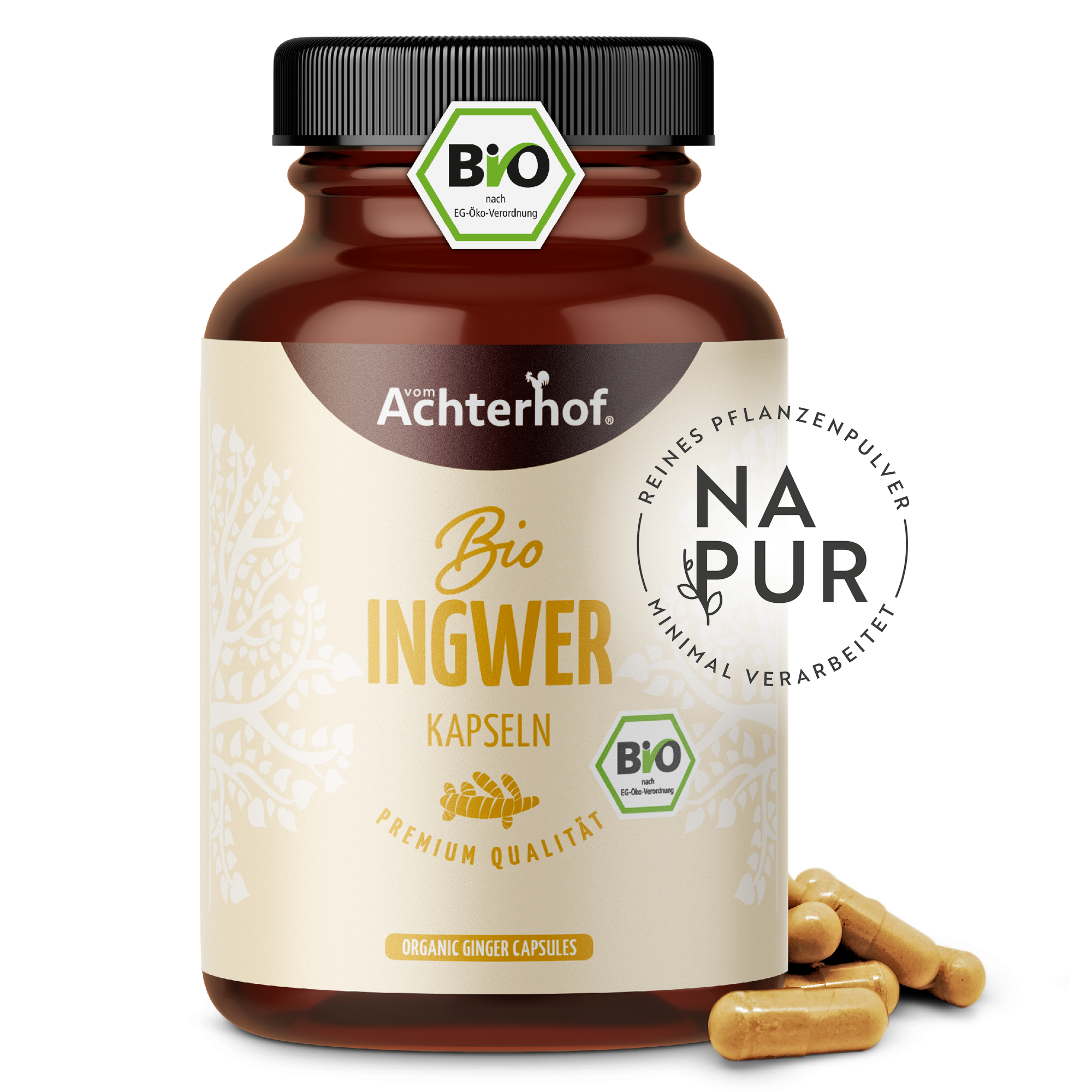 Ingwer Kapseln Bio (160 Kapseln)