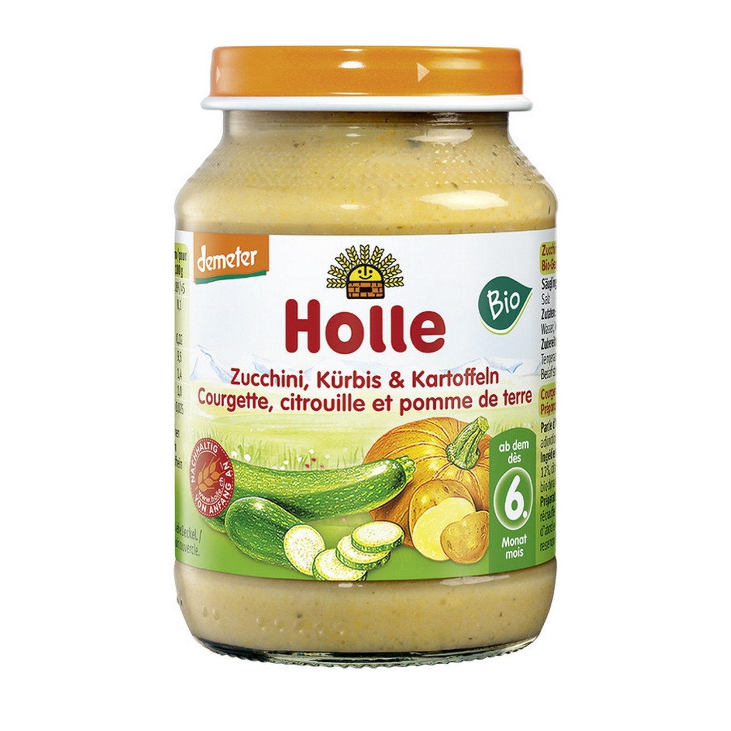 Kürbis Zucchini & Kartoffel - 190g - Demeter ab dem 6. Monat