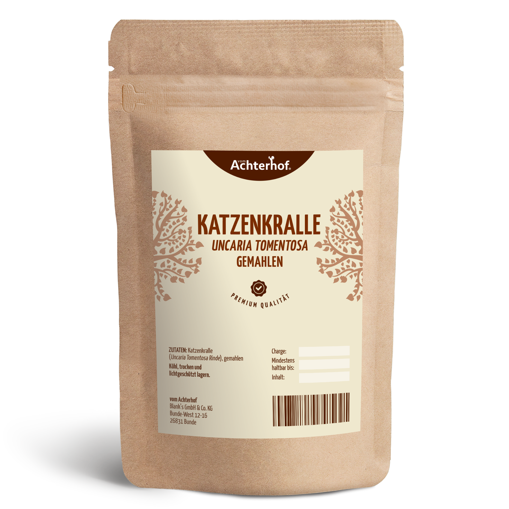 Katzenkralle (Uncaria Tomentosa) gemahlen (500g)