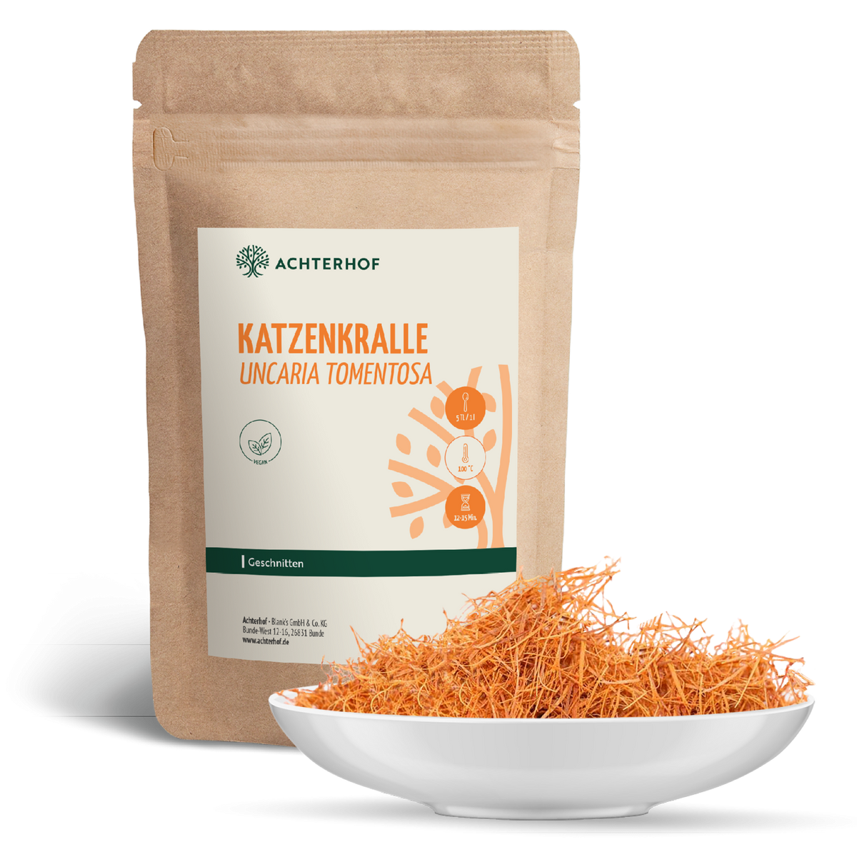Katzenkralle Tee (Uncaria Tomentosa) geschnitten (250g)