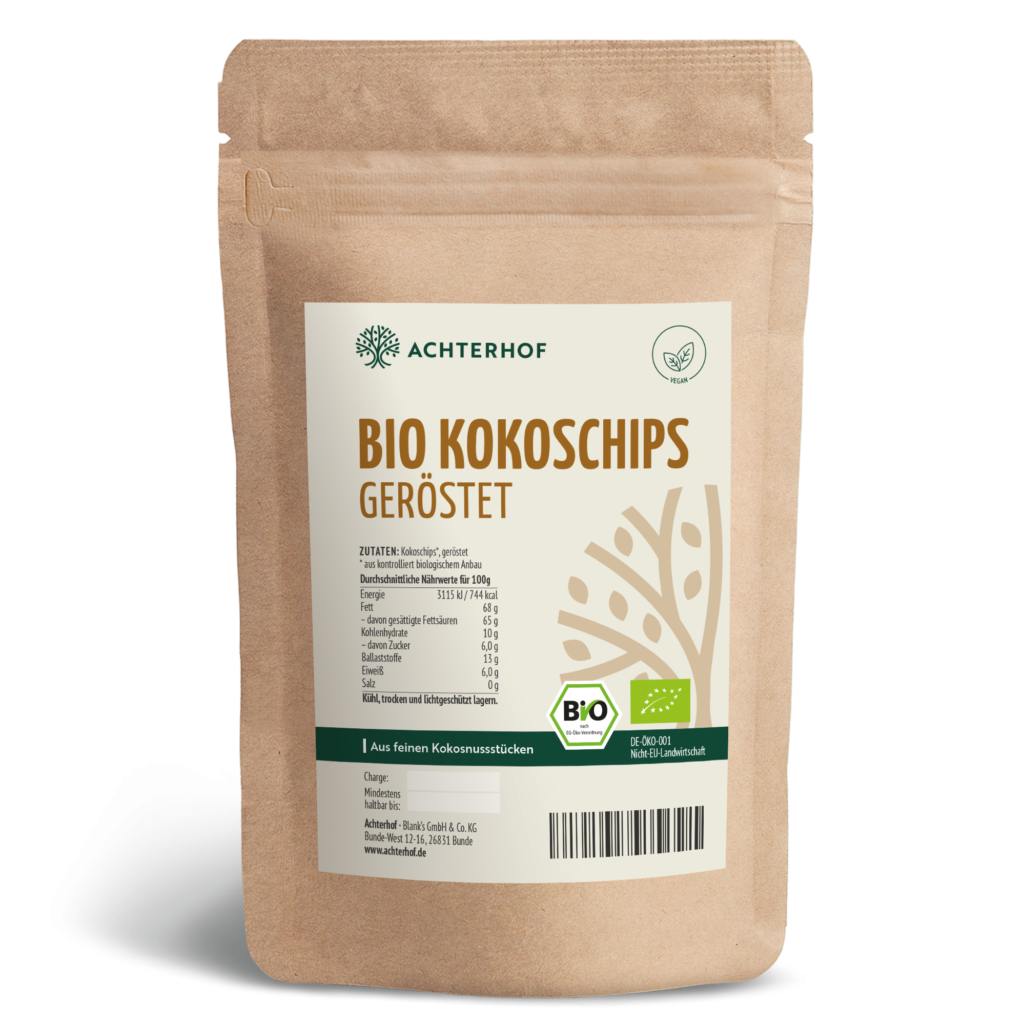 Bio Kokoschips geröstet (500g)