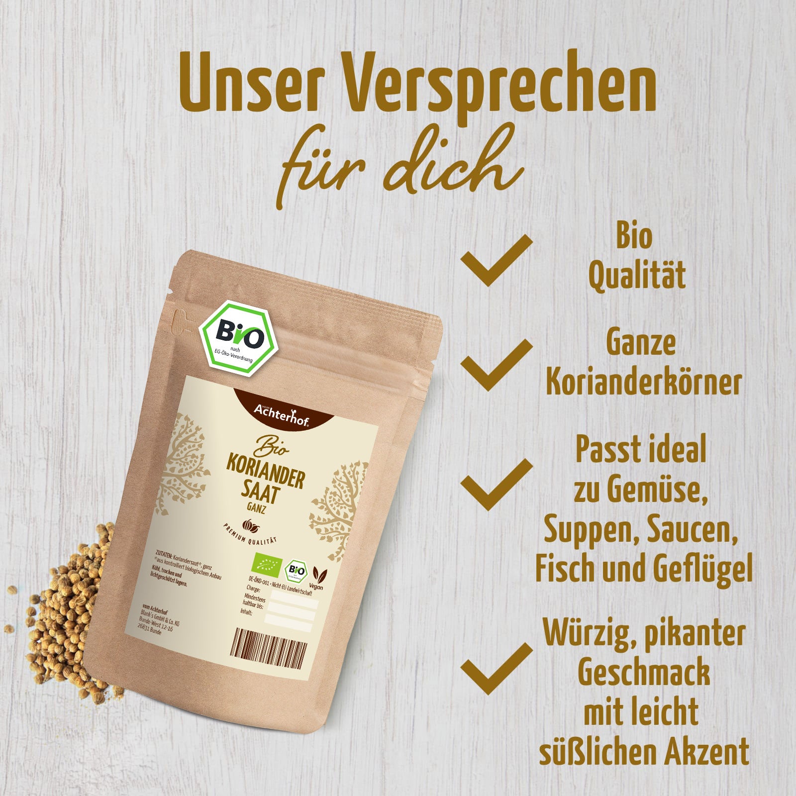 Koriandersaat ganz Bio (100g)