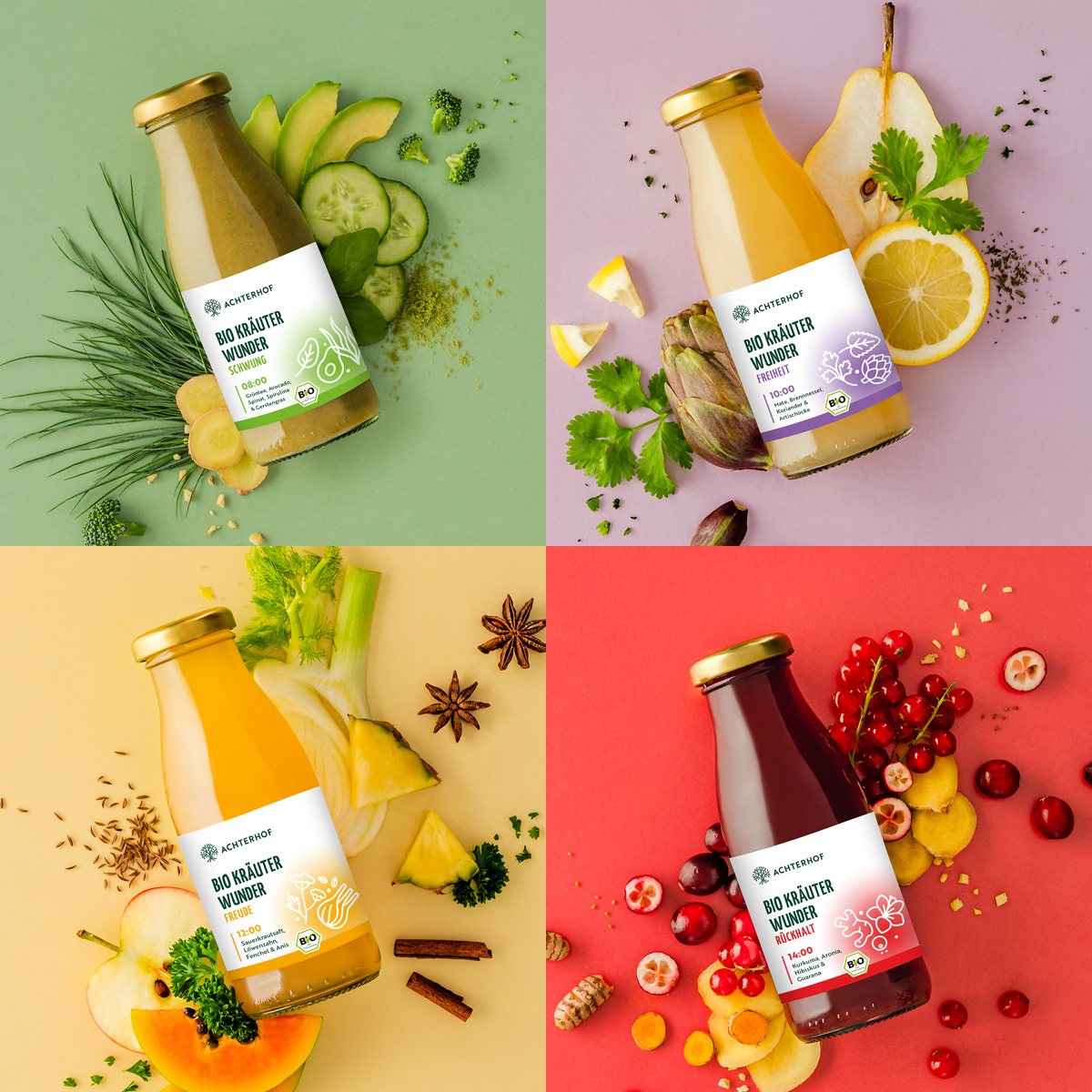 Kräuterwunder Bio Fastenkur 3 Tage (18 Flaschen)