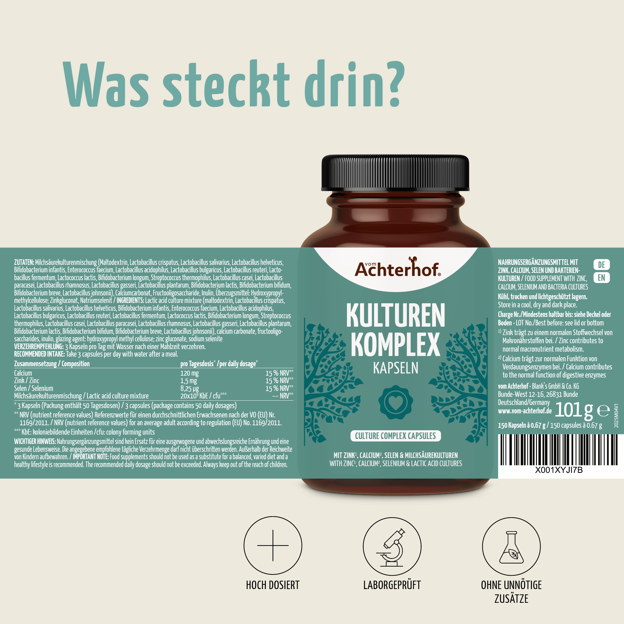 Kulturen Komplex Kapseln (150 Kapseln)