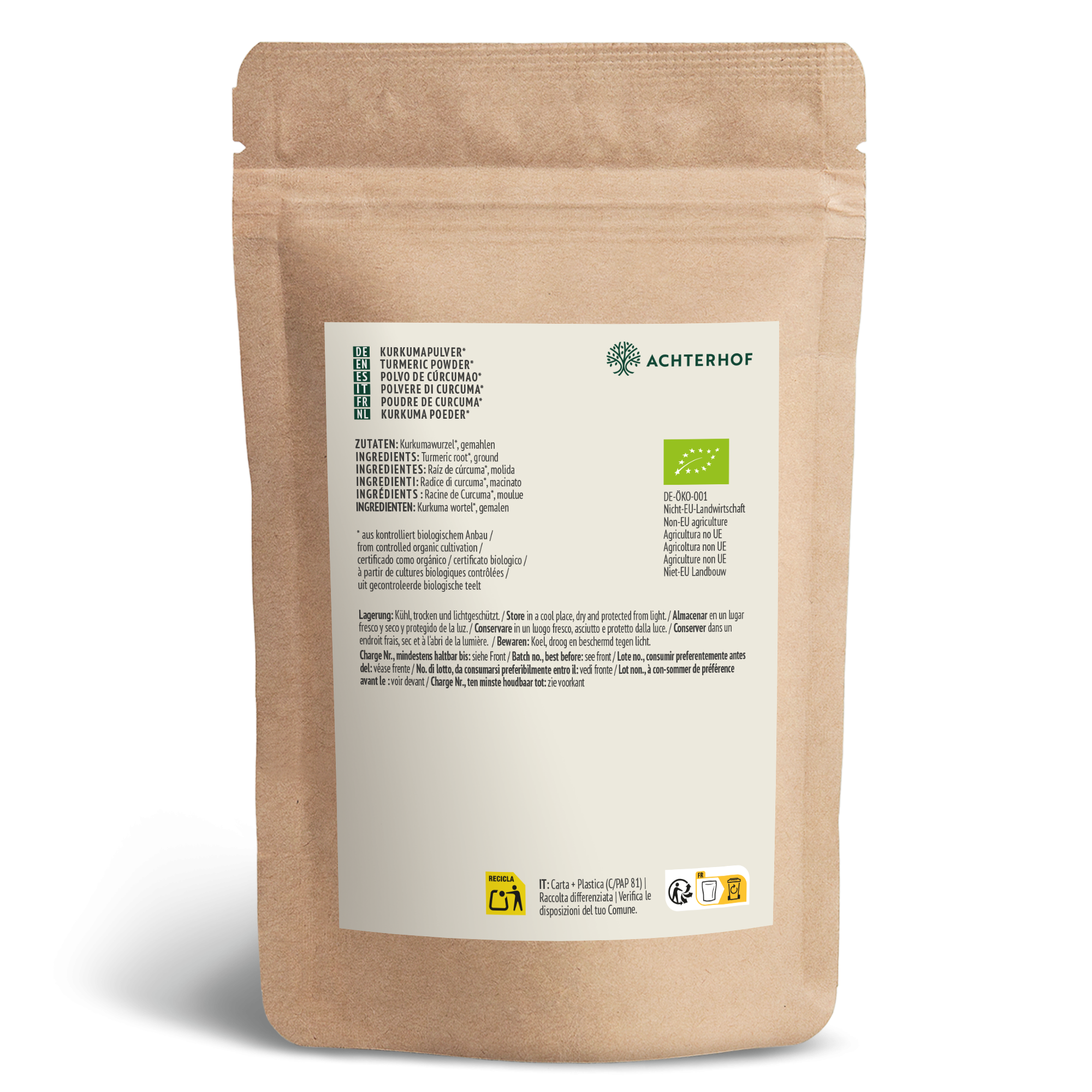 Bio Kurkuma Pulver (1000g)