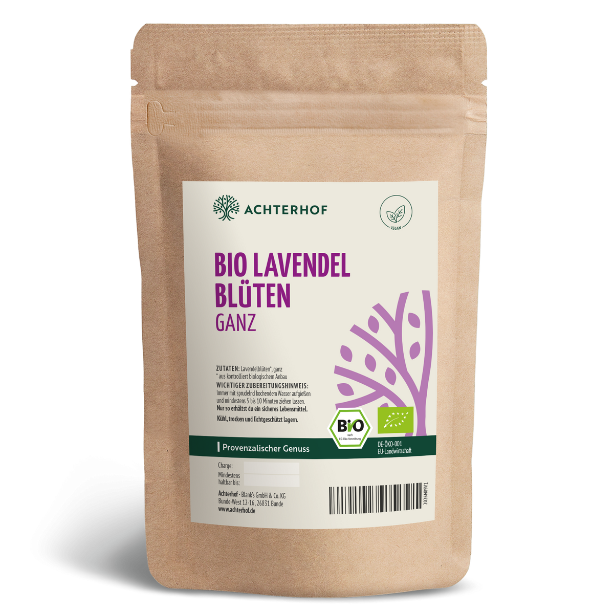 Lavendelblüten ganz Bio (100g)